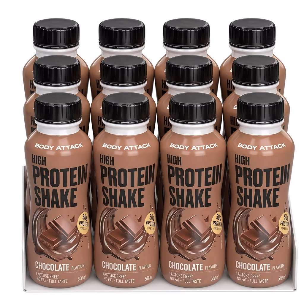 Body Attack High Protein Shake (12 x 500ml) Body Attack High Protein Shake (12 x 500ml)