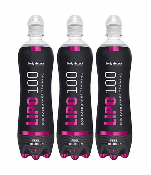 Body Attack Lipo 100 Drink Wildberry (18 x 500ml)