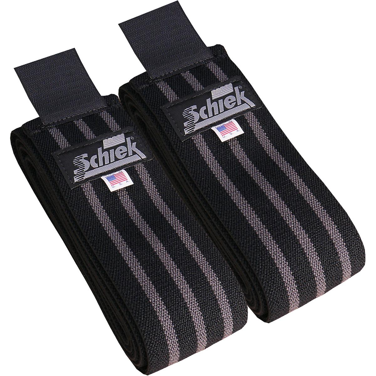 Schiek Knee Wraps Model 1178S Black/Silver 78"