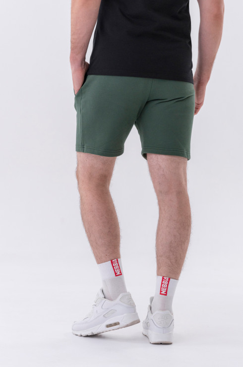 Nebbia Relaxed-fit shorts with Side Pockets 319 dark green