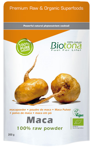 Biotona Maca 100% Raw Powder (200g Beutel)