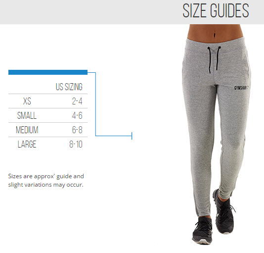 Gymshark bottoms hotsell sizing