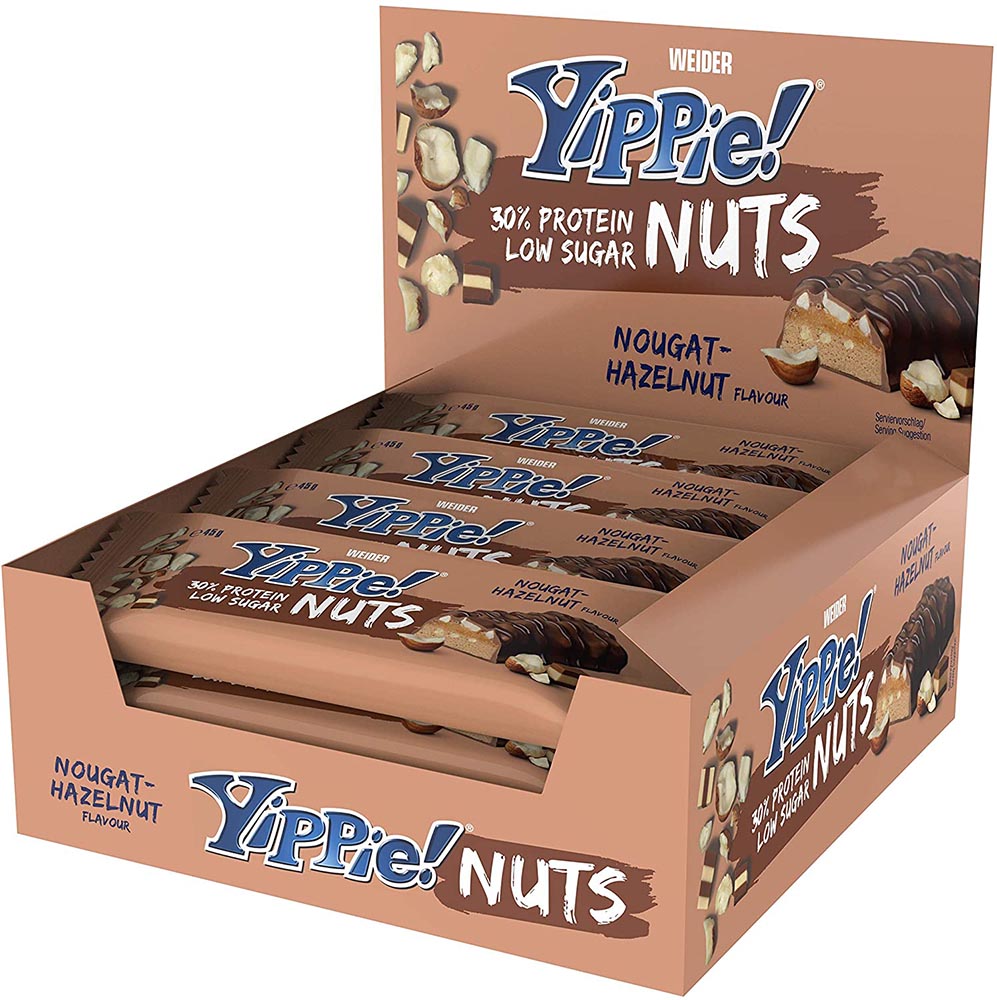 Weider Yippie! Nuts Bar (12 x 45g)