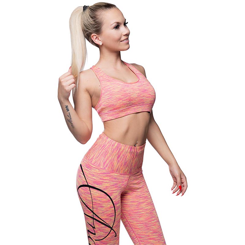 Anarchy Apparel Sports Bra Cushy Pink-Yellow