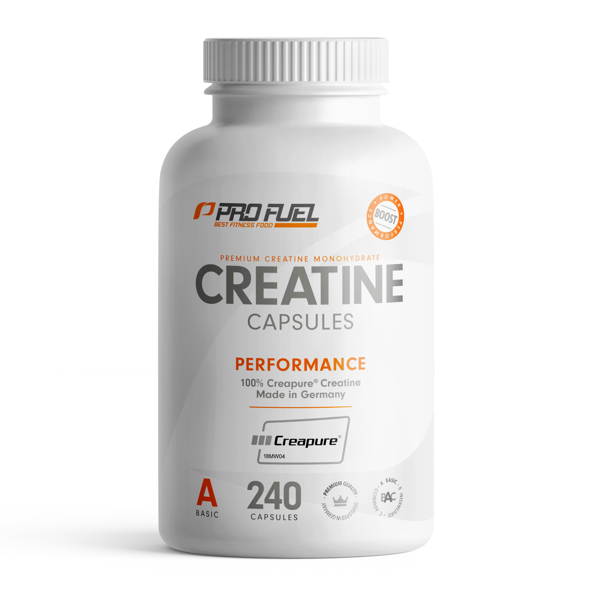 ProFuel Kreatin-Monohydrat 100% Creapure (240 Caps)