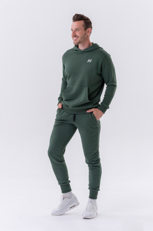 Nebbia Slim sweatpants with side pockets "Reset" 321 dark green