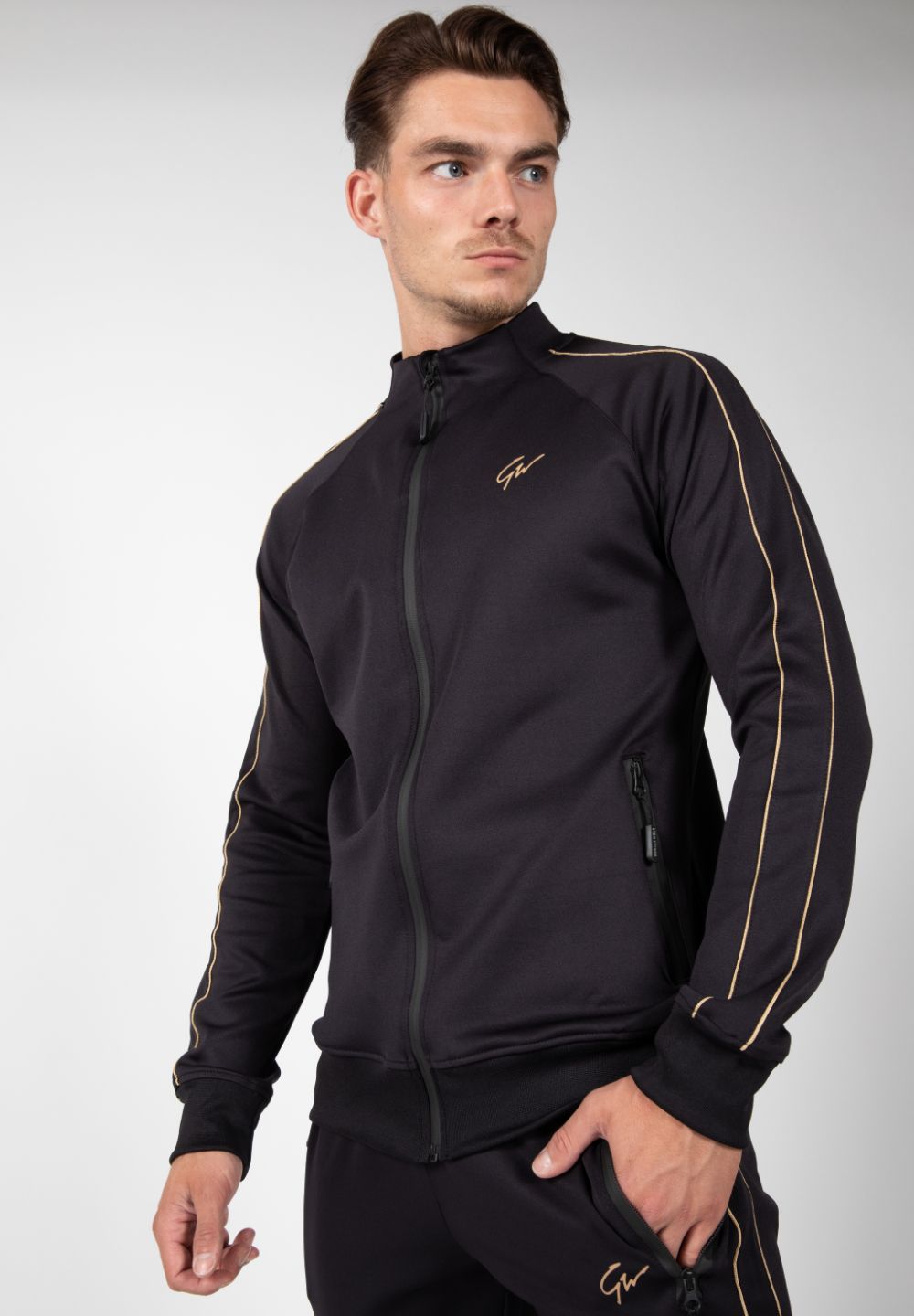 Gorilla Wear Wenden Track Jacket Black/Gold