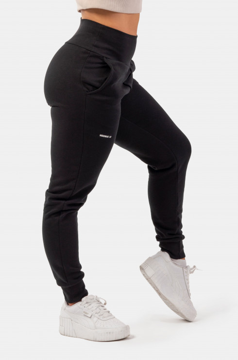 Nebbia High-Waist Loose Fit Sweatpants "Feeling Good" 409 black