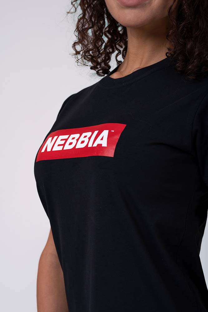 Nebbia Women's Basic T-Shirt 592 Schwarz
