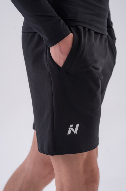 Nebbia Relaxed-fit Shorts with Side Pockets 319 black