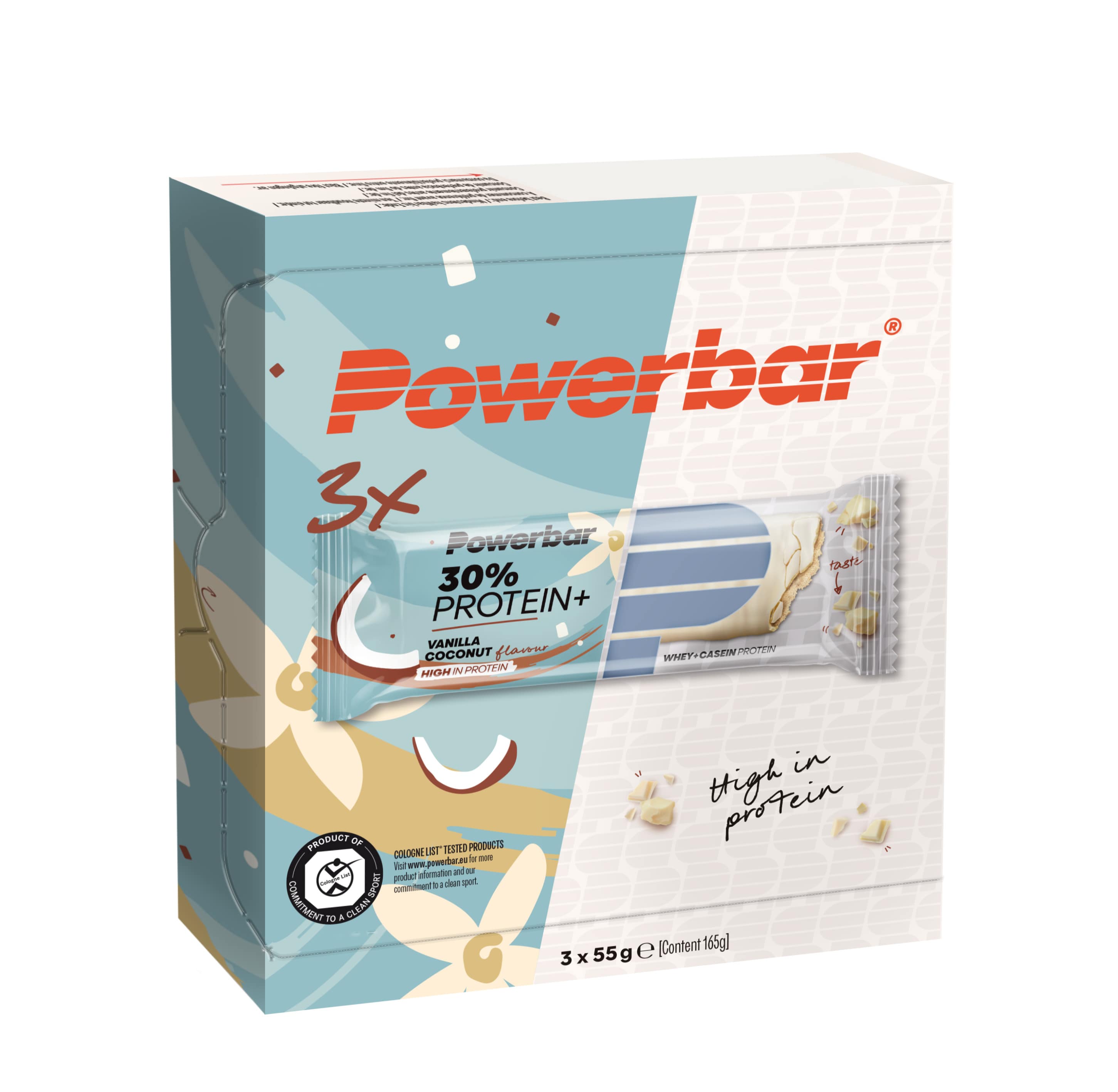 PowerBar 30% Protein Plus Bar (3 x 55g)