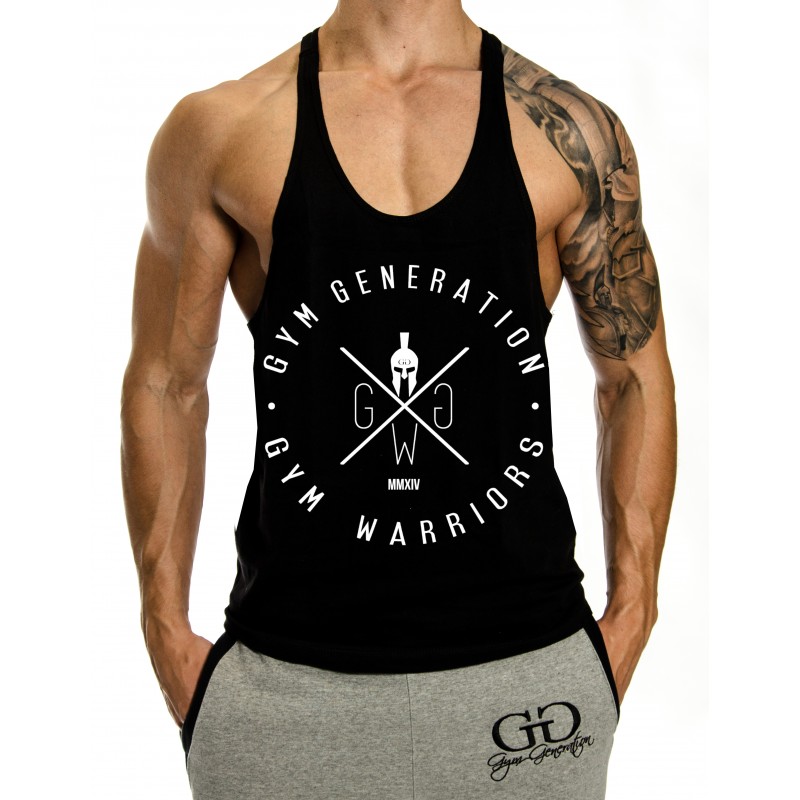 Gym Generation Warriors Classic Stringer - BLACK