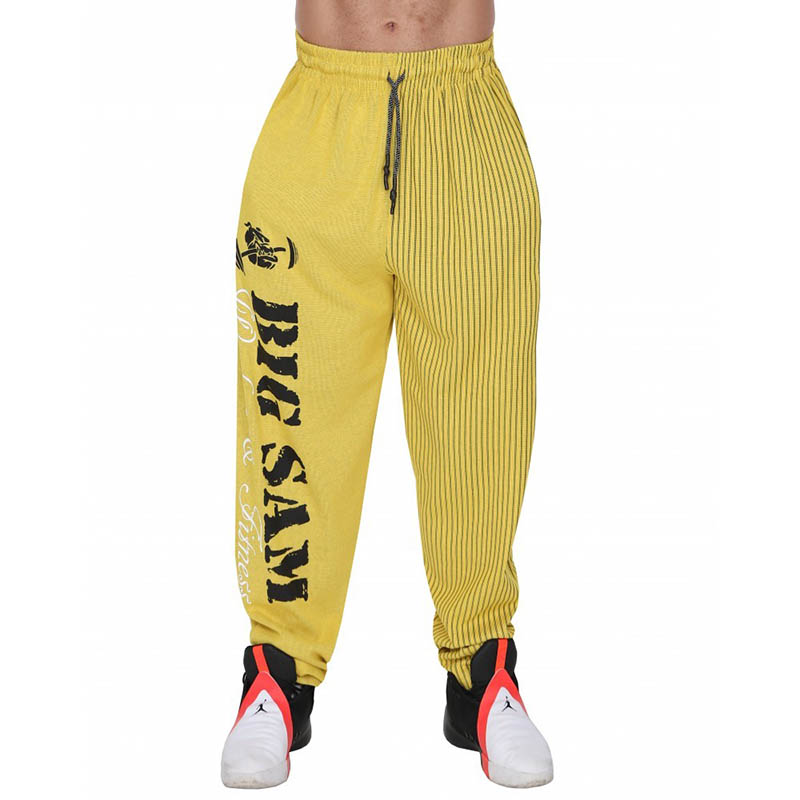 Big Sam Baggy Track Body Pants Yellow 1173