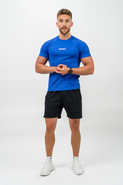Nebbia Workout Compression T-shirt Performance 339 - blue