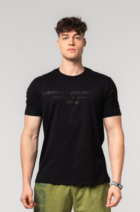 Nebbia Muscle Fit T-Shirt Flexin 358 - black