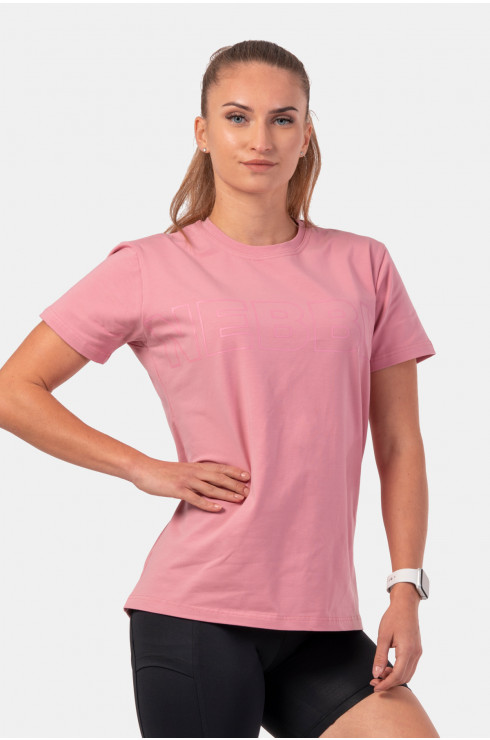 Nebbia Invisible Logo T-Shirt 602 Old Rose