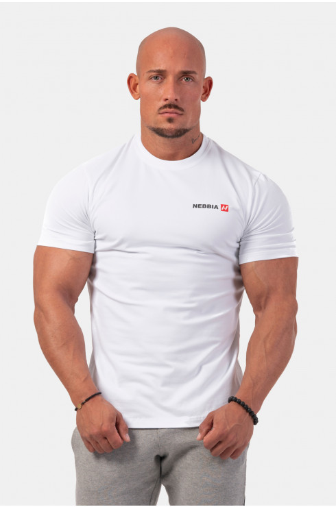 Nebbia Minimalist Logo T-Shirt 291 White