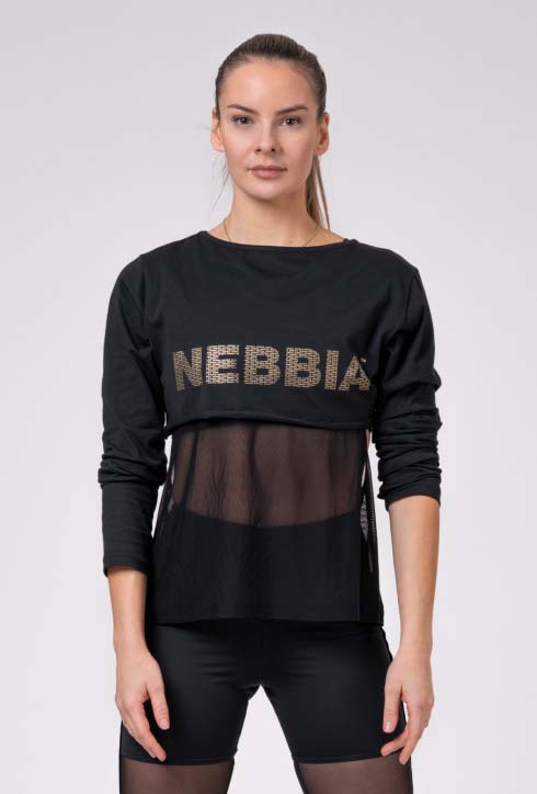 Nebbia Intense Mesh T-Shirt 805 Black