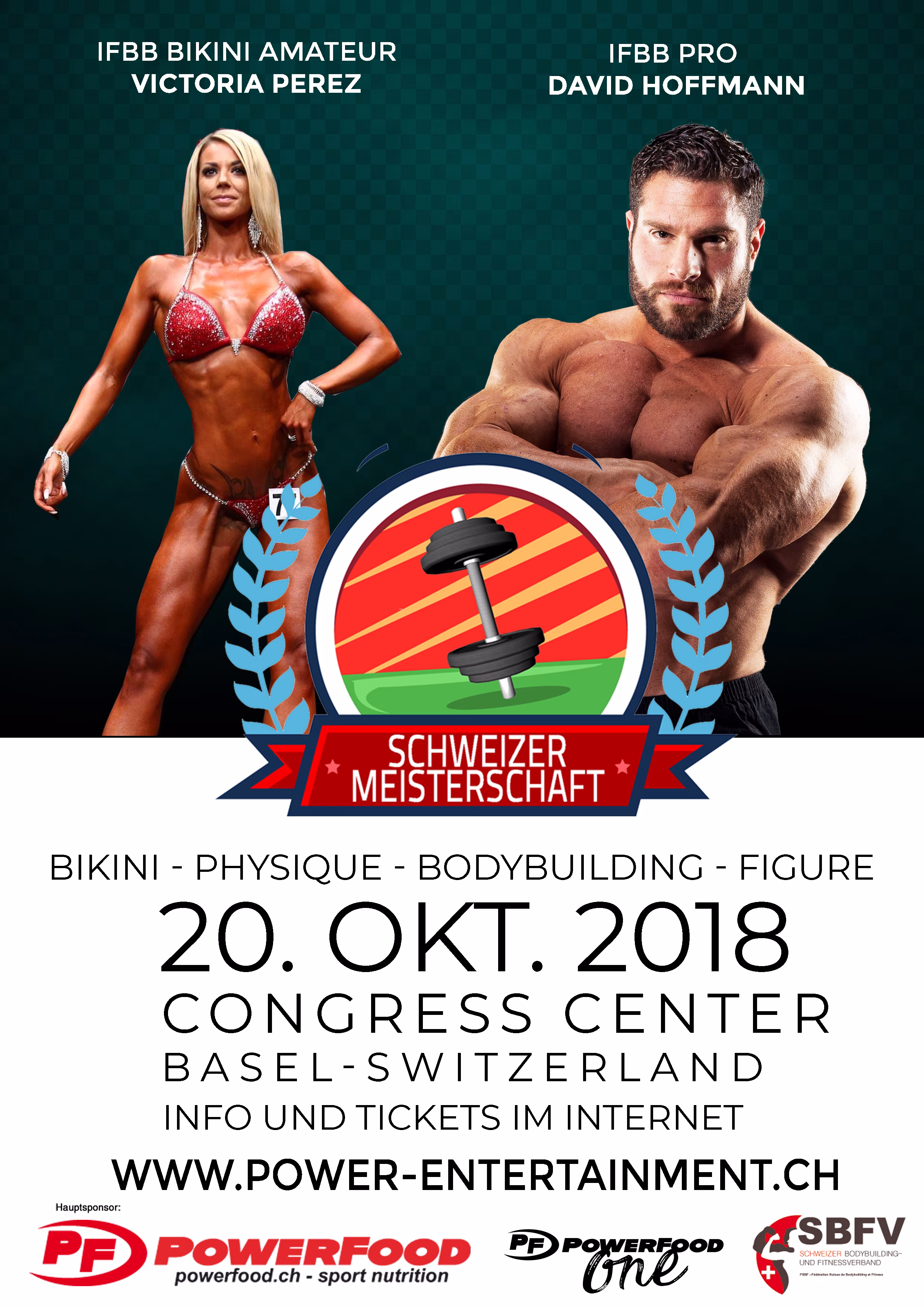 David Hoffmann und Victoria Perez an der IFBB Schweizer-Meisterschaft 2018 David Hoffmann und Victoria Perez an der IFBB Schweizer-Meisterschaft 2018