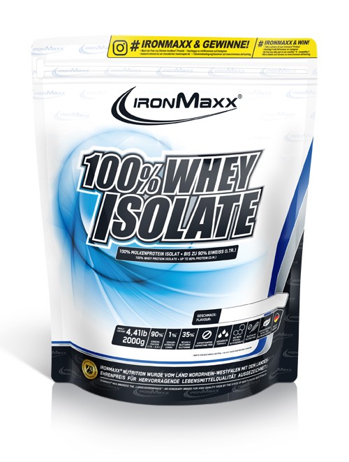 IronMaxx 100% Whey Isolate (2000g Beutel)