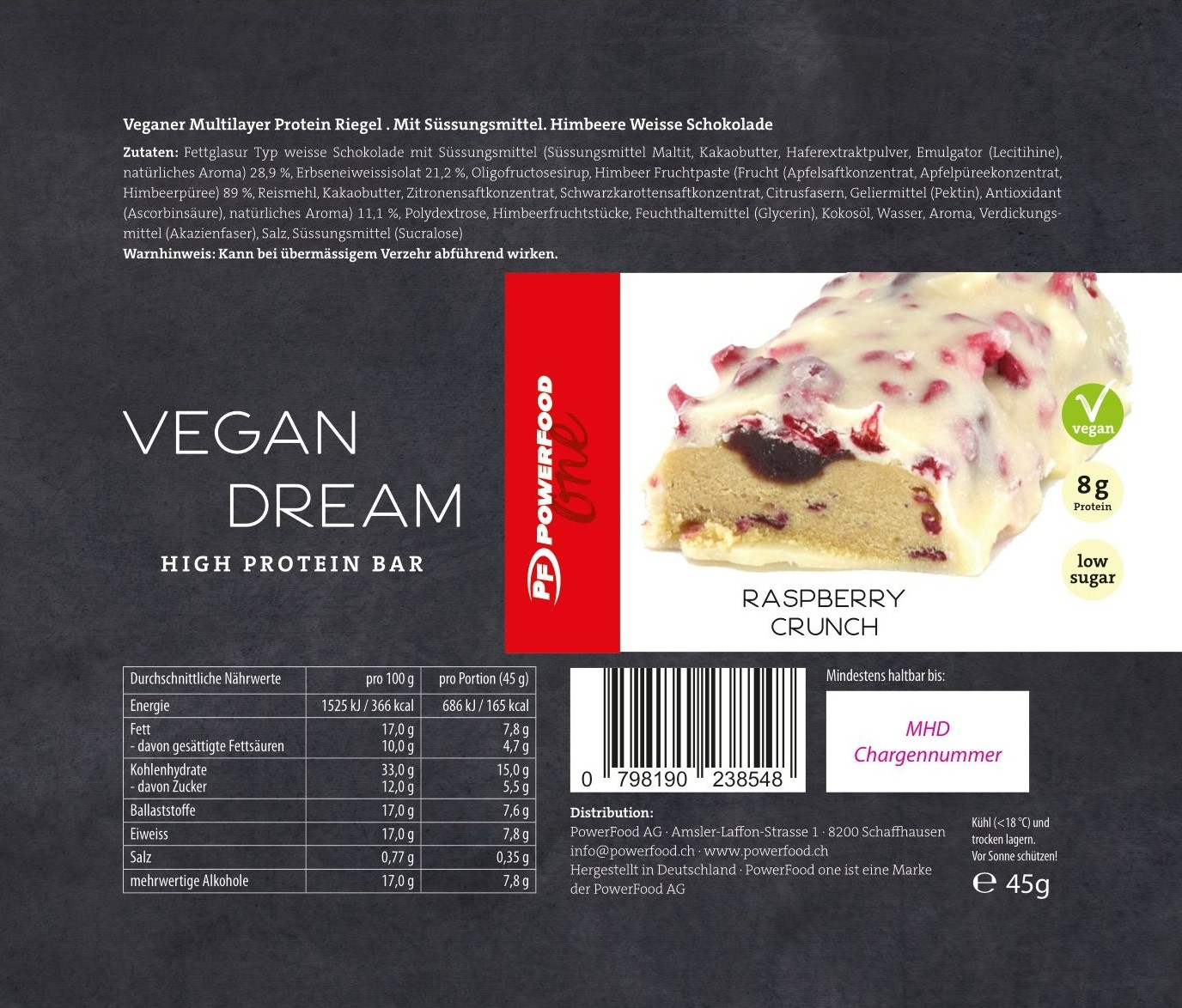 Powerfood One Vegan Dream Bar (45G)