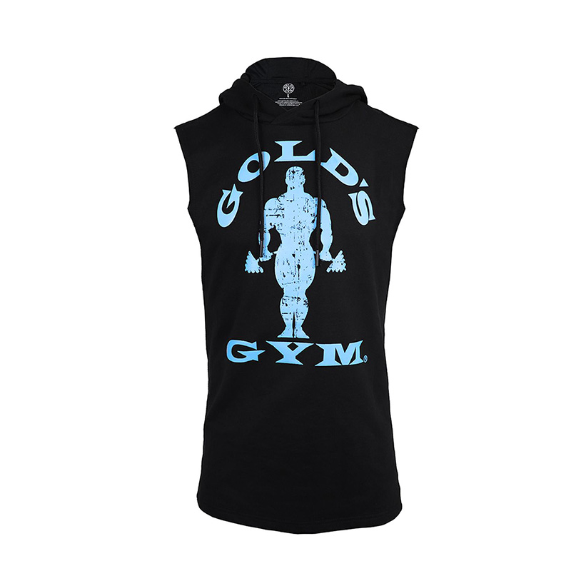 Golds Gym Mens Drop Armhole Sweatshirt Black
