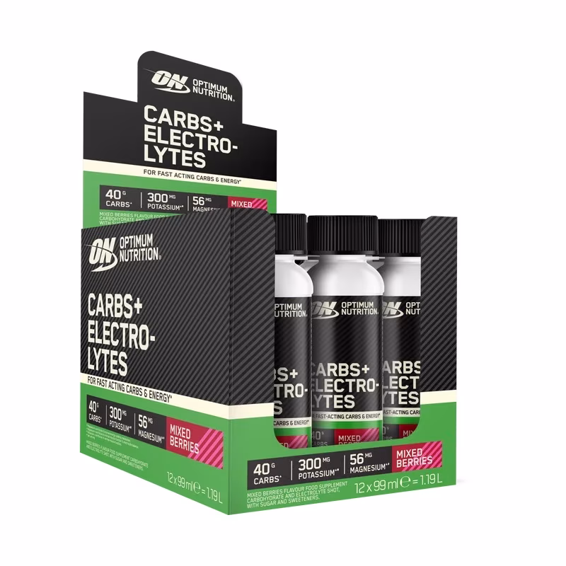 Optimum Nutrition Carbs + Electrolytes Shot (12 x 99ml) Optimum Nutrition Carbs + Electrolytes Shot (12 x 99ml)