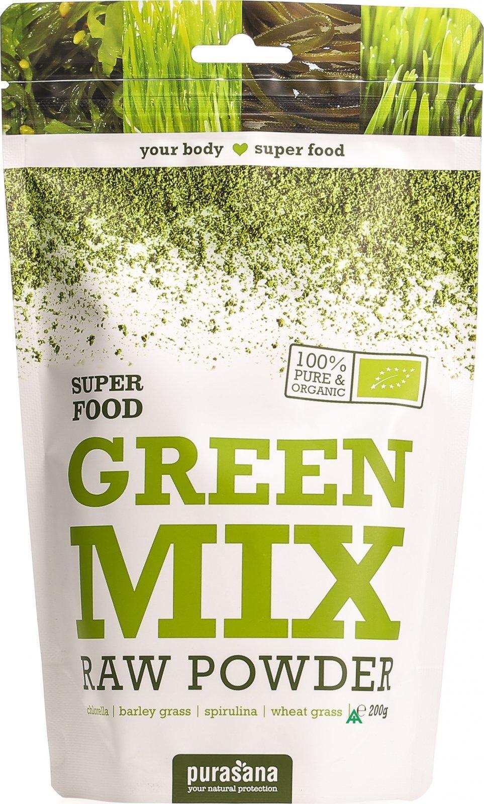 Purasana Green Mix 100% Raw Powder (200g)