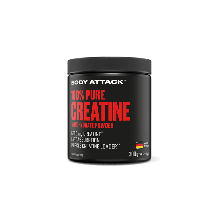 Body Attack 100% Pure Creatine Monohydrate Powder (300G Dose)