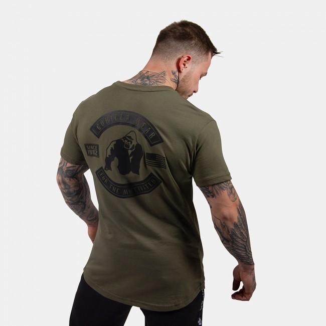 Gorilla Wear Detroit T-Shirt Army Green