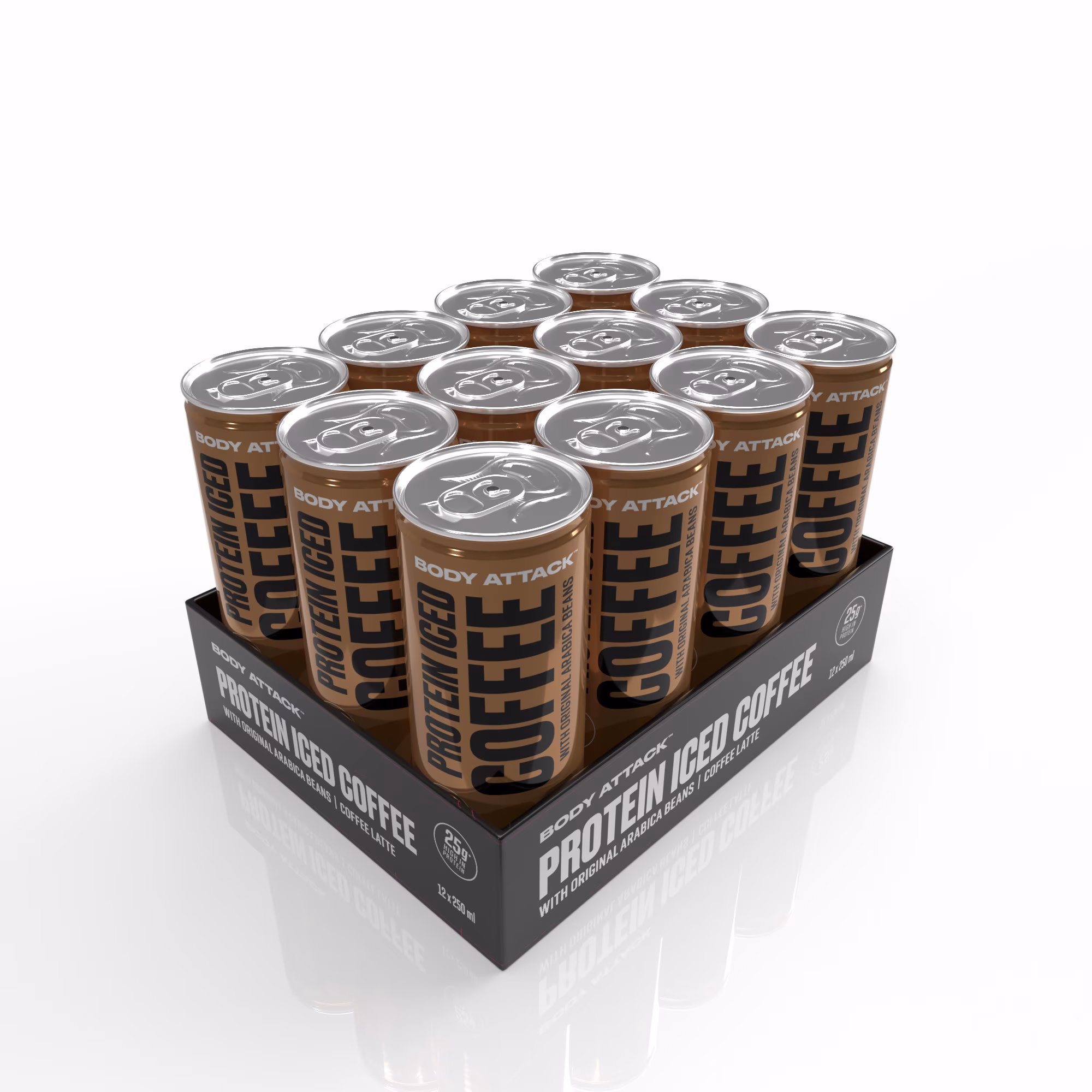 Body Attack Protein Iced Coffee (12 x 250ml)