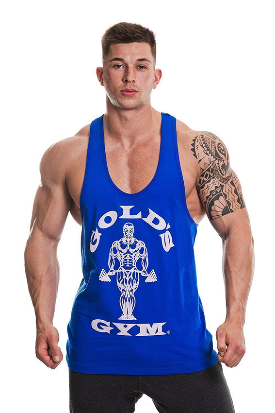 Golds Gym Classic Stringer Tank Top BLUE