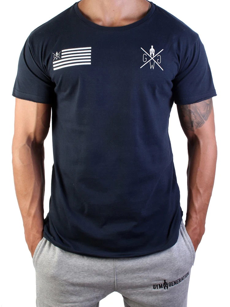 Gym Generation Urban Warrior T-Shirt Dark Navy