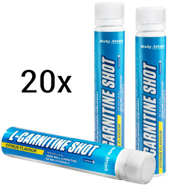 Body Attack L-Carnitine Shots (20 x 25ml)